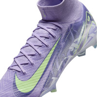 Nike Zoom Mercurial Superfly 10 Elite Gras Football Shoes (FG) Light Purple Light Yellow