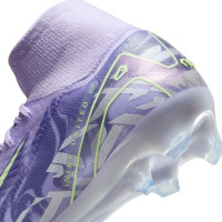Nike Zoom Mercurial Superfly 10 Elite Gras Football Shoes (FG) Light Purple Light Yellow