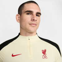 Nike Liverpool Strike Trainingstrui 1/4-Zip 2024-2025 Gebroken Wit Rood Zwart