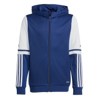 adidas Squadra 25 Hooded Tracksuit Full-Zip Kids Dark Blue White