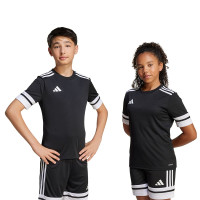 adidas Squadra 25 Kids Football Shirt Black White