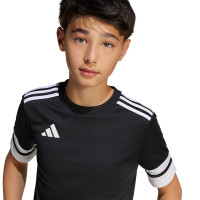adidas Squadra 25 Kids Football Shirt Black White