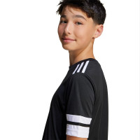 adidas Squadra 25 Kids Football Shirt Black White