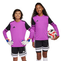adidas Squadra 25 Long Sleeve Goalkeeper Shirt Kids Purple Black