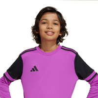 adidas Squadra 25 Long Sleeve Goalkeeper Shirt Kids Purple Black