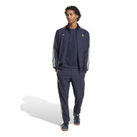 adidas Juventus Icon Trainingspak Full-Zip Donkerblauw Wit Goud