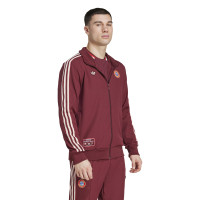 adidas Bayern Munich Terrace Icons Training Jacket Red White