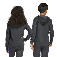 adidas Messi Hoodie Trainingspak Kids Donkergrijs Neongeel Blauw