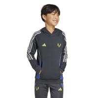 adidas Messi Hoodie Trainingspak Kids Donkergrijs Neongeel Blauw