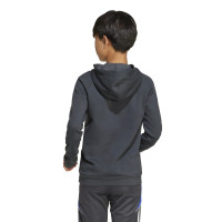 adidas Messi Hoodie Trainingspak Kids Donkergrijs Neongeel Blauw