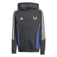 adidas Messi Hoodie Trainingspak Kids Donkergrijs Neongeel Blauw