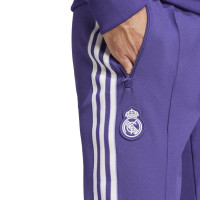 adidas Real Madrid Icon Full-Zip Tracksuit Purple White