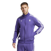 adidas Real Madrid Terrace Icons Training Jacket Purple White