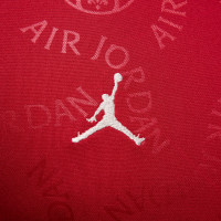 Nike Paris Saint-Germain x Jordan Pre-Match Training Shirt 2024-2025 Red White