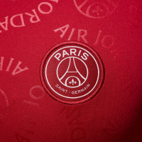 Nike Paris Saint-Germain x Jordan Pre-Match Training Shirt 2024-2025 Red White