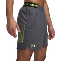 Under Armour Vanish Woven Graphic Training Short Grey Neon Yellow