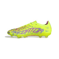 adidas Predator Pro Gras Football Shoes (FG) Neon Yellow Blue Pink