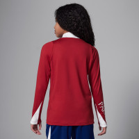 Nike Paris Saint-Germain x Jordan Strike Training sweater 1/4-Zip 2024-2025 Kids Red White