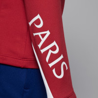 Nike Paris Saint-Germain x Jordan Strike Training sweater 1/4-Zip 2024-2025 Kids Red White