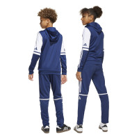 adidas Squadra 25 Hooded Tracksuit Full-Zip Kids Dark Blue White
