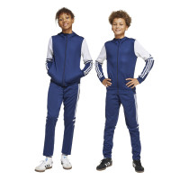 adidas Squadra 25 Hooded Tracksuit Full-Zip Kids Dark Blue White