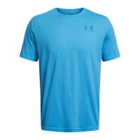 Under Armour Left Chest Logo T-Shirt Blauw Donkerblauw