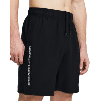 Under Armour Tech Woven Wordmark Training Shorts Black White
