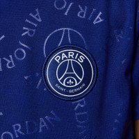 Nike Paris Saint-Germain x Jordan Pre-Match Trainingsshirt 2024-2025 Kids Blauw Wit