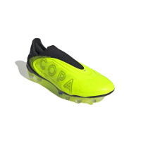adidas Copa Pure III Elite Laceless Grass Football Boots (FG) Neon Yellow Black Blue