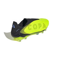 adidas Copa Pure III Elite Laceless Grass Football Boots (FG) Neon Yellow Black Blue