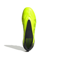 adidas Copa Pure III Elite Laceless Grass Football Boots (FG) Neon Yellow Black Blue