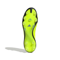 adidas Copa Pure III Elite Laceless Grass Football Boots (FG) Neon Yellow Black Blue