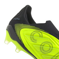 adidas Copa Pure III Elite Laceless Grass Football Boots (FG) Neon Yellow Black Blue