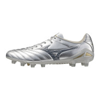 Mizuno Monarcida Neo III Pro Gras Football Boots (FG) Silver Grey Gold