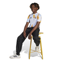adidas Real Madrid Pre-Match Trainingsshirt 2024-2025 Kids Wit Oranje Blauw
