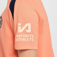 Nike Chelsea Strike Trainingsshirt 2024-2025 Kids Lichtroze Donkerblauw Goud