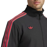 adidas Manchester United Terrace Icons Training Jacket Black Red