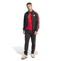 adidas Manchester United Terrace Icons Training Jacket Black Red