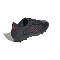 adidas Copa Pure III Pro Gras Voetbalschoenen (FG) Zwart Donkergrijs Rood