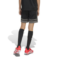 adidas Squadra 25 Kids Football Shorts Black Grey Red