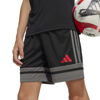 adidas Squadra 25 Kids Football Shorts Black Grey Red