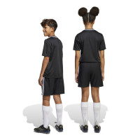 adidas Tastigo 25 Kids Football Shorts Black White