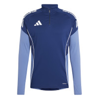 adidas Tiro 25 Competition Trainingstrui 1/4-Zip Donkerblauw Lichtblauw Wit