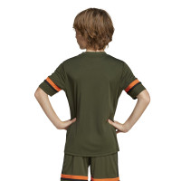adidas Squadra 25 Voetbalshirt Kids Donkergroen Zwart Oranje