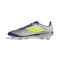 adidas F50 Messi Elite Gras Football Shoes (FG) Silver Dark Blue Yellow