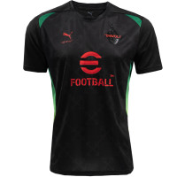 PUMA AC Milan X Off-White Pre-Match Training Shirt 2024-2025 Black Red