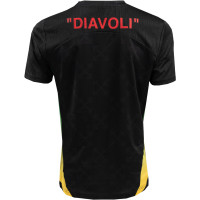 PUMA AC Milan X Off-White Pre-Match Training Shirt 2024-2025 Black Red