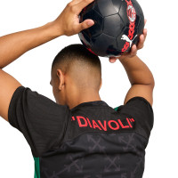 PUMA AC Milan X Off-White Pre-Match Training Shirt 2024-2025 Black Red