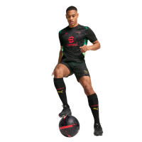 PUMA AC Milan X Off-White Pre-Match Training Shirt 2024-2025 Black Red