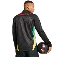 PUMA AC Milan X Off-White Pre-Match Training sweater 1/4-Zip 2024-2025 Black Red